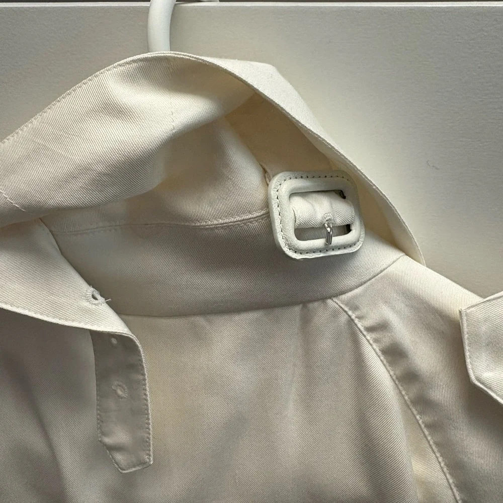 100% Silk Trench Coat - Picture 3 of 7